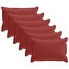 vidaXL Cushion Cover 6 pcs HOUTEN Wine Red 50 x 80 cm Polyester