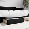 vidaXL Bed Drawers 2 pcs Black Engineered Wood and Fabric