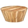 vidaXL Coffee Table &Oslash;65x31 cm Solid Acacia Wood
