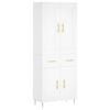 vidaXL Highboard White 69.5x34x180 cm Engineered Wood