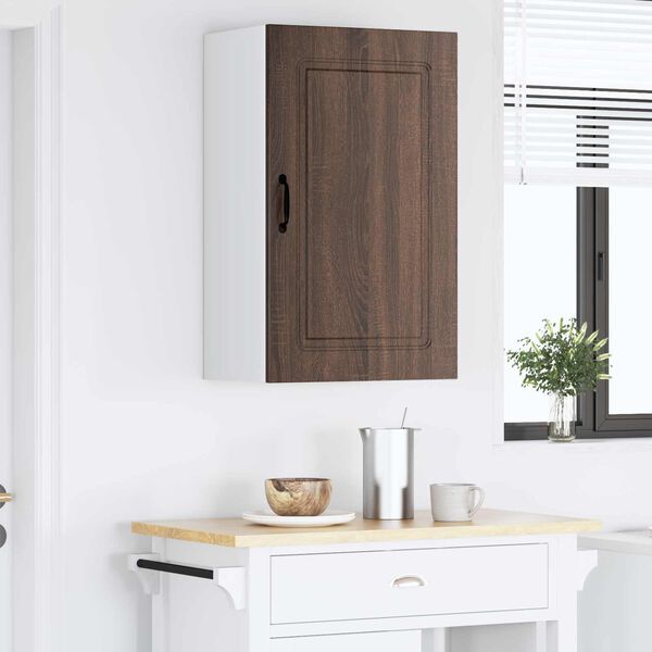 vidaXL Kitchen Cabinet with Storage Kalmar Brown Oak 50 x 31 x 80 cm