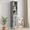 vidaXL Wall Cabinet Grey Sonoma 32.5x34.5x90 cm Engineered Wood
