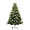 vidaXL Artificial Hinged Christmas Tree 300 LEDs Green 240 cm