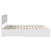 vidaXL Bed Frame with Headboard White 160 x 200 cm Engineered Wood