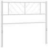 vidaXL Metal Replace Headboard White 75 cm