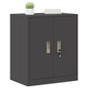 vidaXL Storage Cabinet Black 60 x 40 x 70 cm Steel