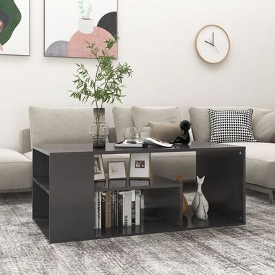 vidaXL Coffee Table Grey 100x50x40 cm Engineered Wood