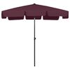 vidaXL Beach Parasol Bordeaux Red 200x125 cm