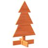 vidaXL Wooden Christmas Tree for Decoration Wax Brown 60 cm Solid Wood Pine