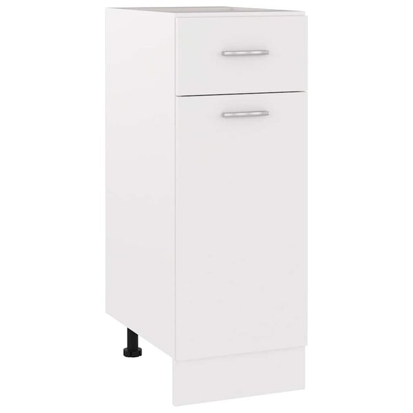 vidaXL Drawer Bottom Cabinet Lyon White 30x46x81.5 cm Engineered Wood