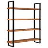 vidaXL 4-Tier Bookcase 160x40x180 cm Solid Acacia Wood