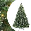 vidaXL Artificial Christmas Tree with 300 LEDs Green 210 cm PE and PVC