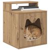 vidaXL Cat House Artisian Oak 42.5 x 40 x 53.5 cm Engineered Wood