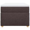 vidaXL Box Spring Bed with Mattress Dark Brown 90x200 cm Fabric