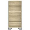 vidaXL Book Cabinet Sonoma Oak 80x31x169 cm Engineered wood