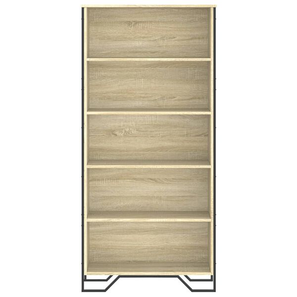 vidaXL Book Cabinet Sonoma Oak 80x31x169 cm Engineered wood