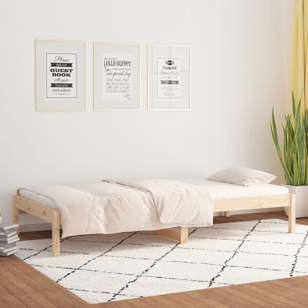 vidaXL Day Bed without Mattress 80x200 cm Solid Wood Pine