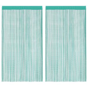 vidaXL String Curtains 2 pcs Turquoise 140x250 cm