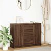vidaXL Sideboard with Drawers Brown Oak 100.5x35x76 cm Engineered Wood