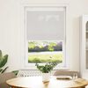 vidaXL Pleated Blind Light Grey 75x100 cm Fabric Width 74.4 cm Polyester