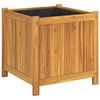 vidaXL Garden Planter with Liner 50x50x50 cm Solid Wood Acacia