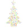 vidaXL Christmas Tree with 100 LEDs Multicolour 120 cm Acrylic