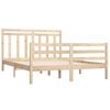 vidaXL Bed Frame without Mattress 120x190 cm Small Double Solid Wood