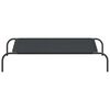 vidaXL Elevated Dog Bed Black 110x65x20 cm Oxford Fabric and Steel