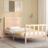vidaXL Bed Frame without Mattress Single Solid Wood Pine