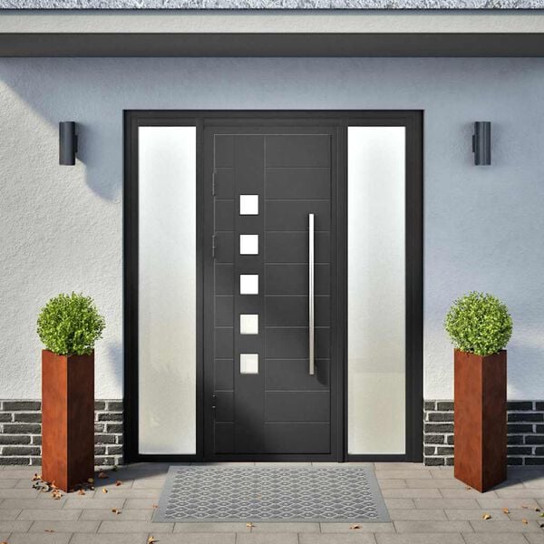 vidaXL Garden Planters 2 pcs Triangular 30x26x75 cm Weathering Steel