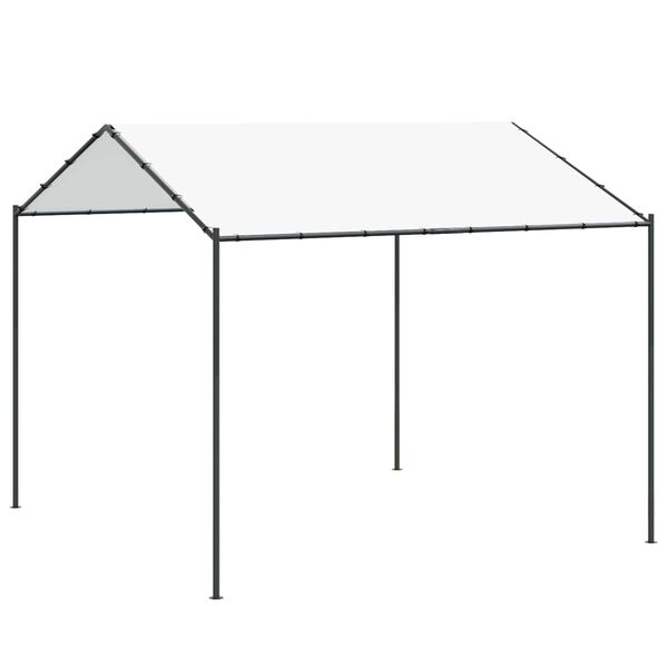 vidaXL Gazebo White 4 x 4 x 2.6 m Steel and Polyester