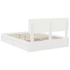 vidaXL Storage Bed with Headboard White 150 x 200 cm Engineered Wood