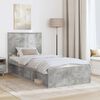 vidaXL Bed Frame with Headboard Concerte 90 x 200 cm Solid Pine Wood