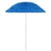 vidaXL Hawaii Beach Parasol | Blue | Polyester | Medium | Height-Adjustable