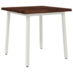 vidaXL Live Edge Dining Table 60 x 55 x 75 cm Solid Acacia Wood