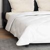 vidaXL Duvet with Pillow 3 pcs White Microfibre