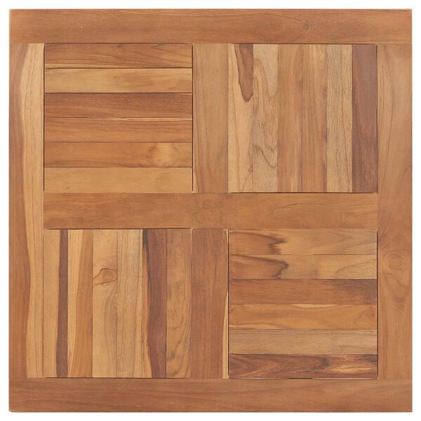 vidaXL Table Top Solid Teak Wood Square 80x80x2.5 cm