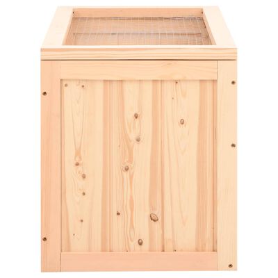 vidaXL Hamster Cage 60x35.5x42 cm Solid Wood Fir
