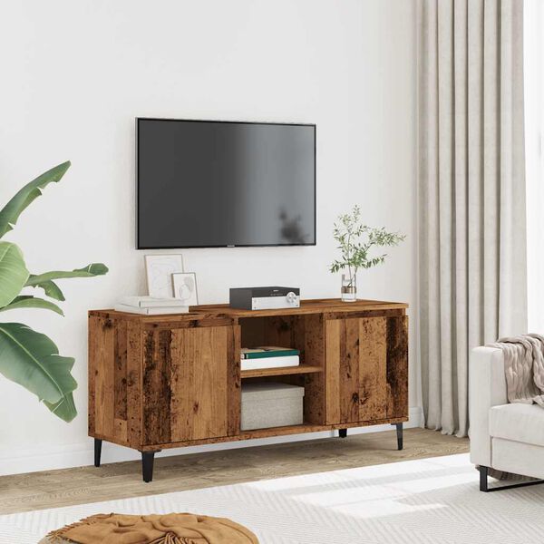 vidaXL TV Cabinet Old Wood 102x35x50 cm Engineered Wood