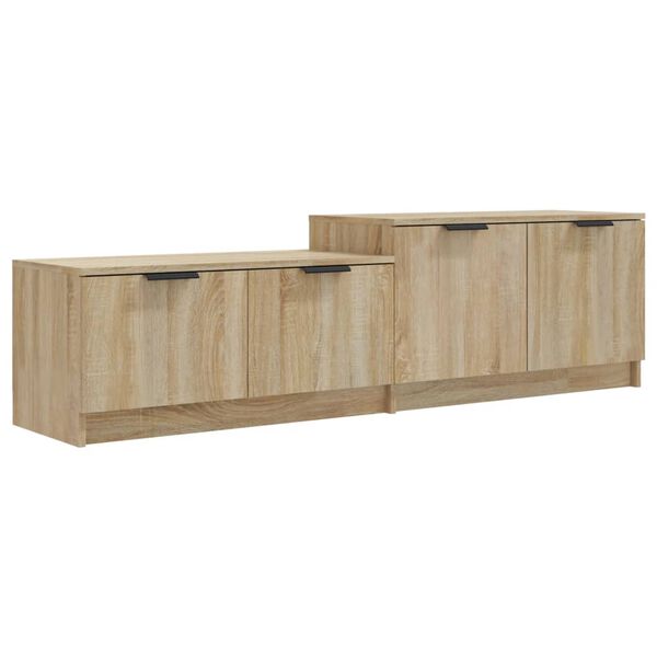vidaXL TV Cabinet Sonoma Oak 158.5x36x45 cm Engineered Wood