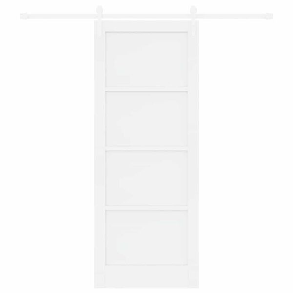 vidaXL Sliding Door White 83 x 211 cm Solid Pine Wood