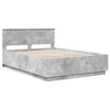 vidaXL Bed Frame Concrete Grey 160 x 200 cm Engineered Wood