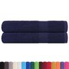 vidaXL Sauna Towels "FROGN" 2 pcs Navy Blue 80x200 cm 360 gsm