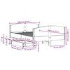 vidaXL Bed Frame without Mattress Wax Brown 135x190 cm Double Solid Wood Pine