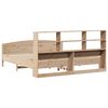 vidaXL Bookcase Bed without Mattress 180x200 cm Super King Solid Wood Pine