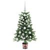 vidaXL Christmas Tree with 150 LEDs with Stand Green 90 cm PE