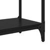 vidaXL Console Table Black Oak 75 x 29 x 75 cm Engineered Wood