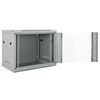 vidaXL Network Cabinet with Storage Grey 60 x 45 x 50 cm Steel