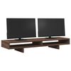vidaXL Monitor Stand Brown Oak 100x27x15 cm Engineered Wood