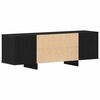 vidaXL TV Cabinet Black Oak 120 x 30 x 40.5 cm Engineered Wood